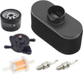 Air Filter & Oil Filter & Fuel Filter & Fuel Pump & Spark Plug Tune Up Kit Compatible with Kawasaki FR651V FR691V FR730V FS481V FS541V FS600V FS651V FS691V FS730V 4-cycle engine
