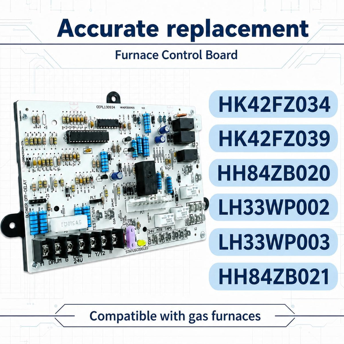 HK42FZ039 Furnace Control Board Replacement for Carrier Bryant Payne