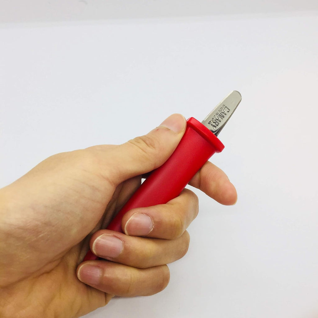 Box Opener Tool 5" - Mini Package Opener Box Cutter Knife for Opening Packages - Made in Japan, Red