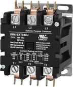 SUNLEE 50 Amp 65 RES 3 Pole 120v coil SunLee DP Contactor A2L Compliant UL Recognized & Approved for UL 60335 HVAC Contactor 42DF35AF equivalent