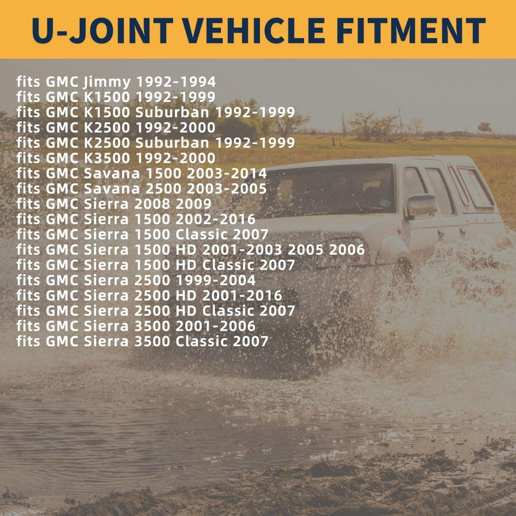 U Joint Front Drive Shaft Universal Joints Kit for GMC Sierra 1500 Classic
