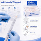 100 Pcs Serological Pipettes Individually Wrapped Bulk, 10 ml