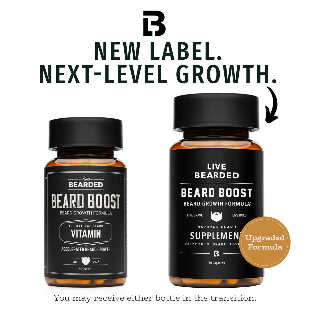 Beard Boost Beard Growth Vitamins for Men, 90-Day Supply