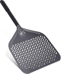 12 Inch Rectangular Pizza Peel, 12" x 14" Perforated Anodized Aluminum Pizza Turning Peel, Pizza Turning Paddle, 28.4