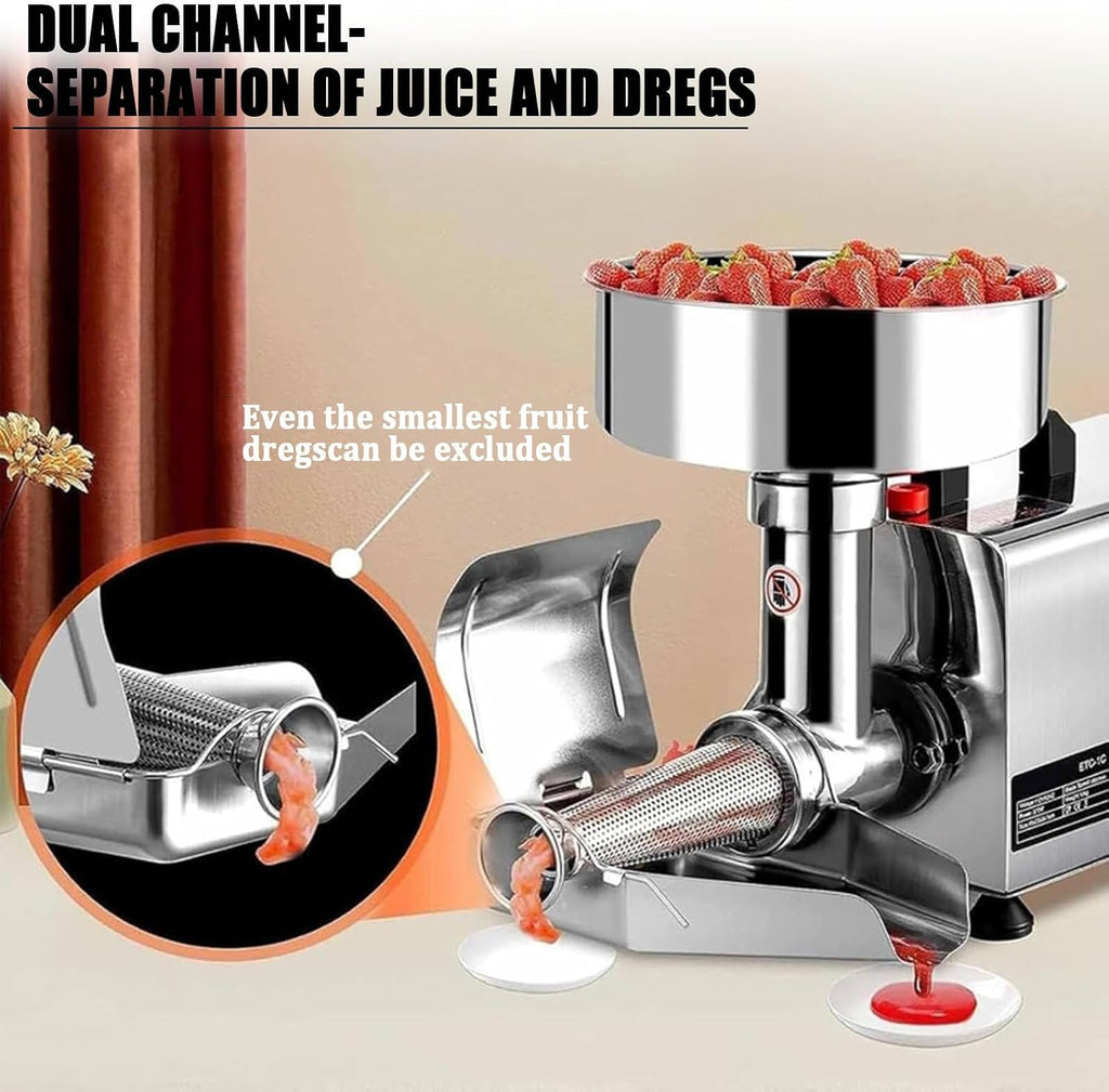 Electric Tomato Berry Strainer Tomato Sauce Grinder, Electric Tomato Strainer Milling Press, Food Mill, Maker, Fruit