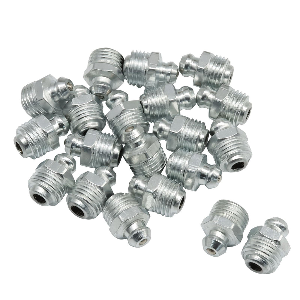 Cionyce 20 Pcs M10 Hydraulic Grease Fitting Kit, 10mm x 1mm