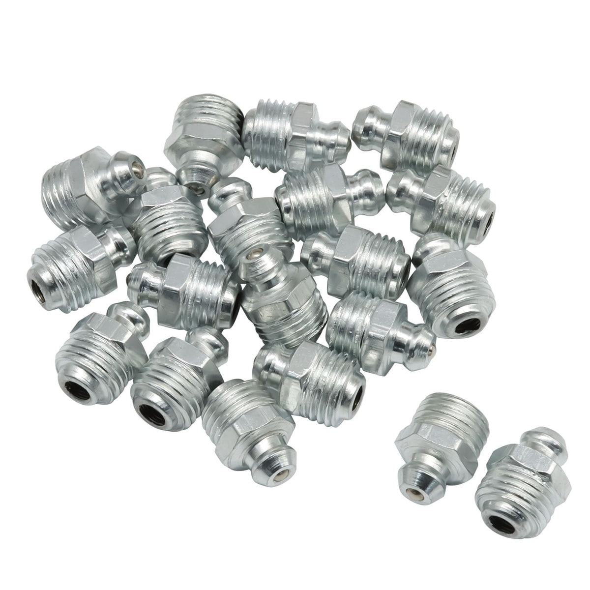 Cionyce 20 Pcs M10 Hydraulic Grease Fitting Kit, 10mm x 1mm