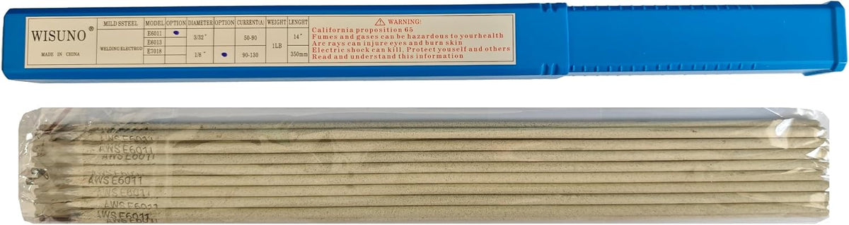 Welding Rods,E6011 1/8'' 1LB,Carbon Steel Stick Electrodes