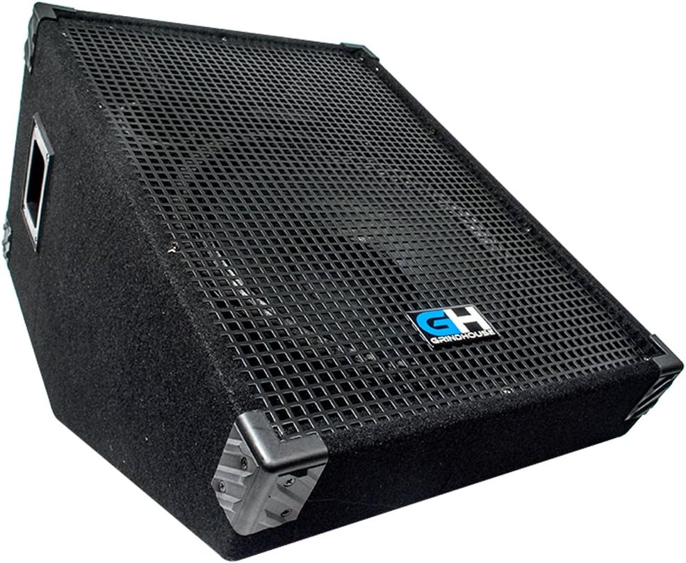 GH15M-Pair - Pair of 15 Inch Passive Wedge Floor / Stage Monitors 400 Watts RMS each - PA/DJ Stage, Studio, Live