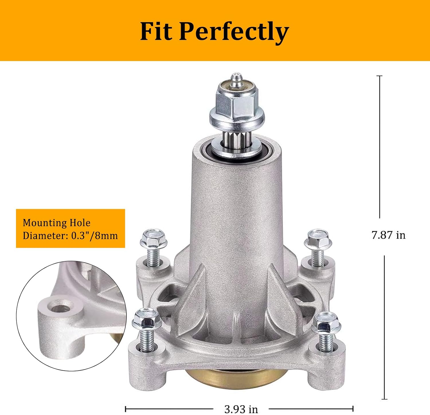 187292 Spindle Assembly Compatible with Craftsman/Hus/A riens/Pou LAN, 192870 Mandrel Assembly for 42" 46" 48" 54"