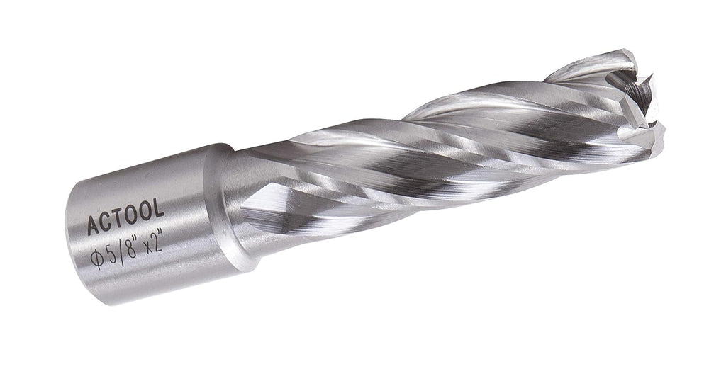 5/8" Diameter × 2" Depth of Cut HSS ANNULAR Cutter with 3/4'' Weldon Shank