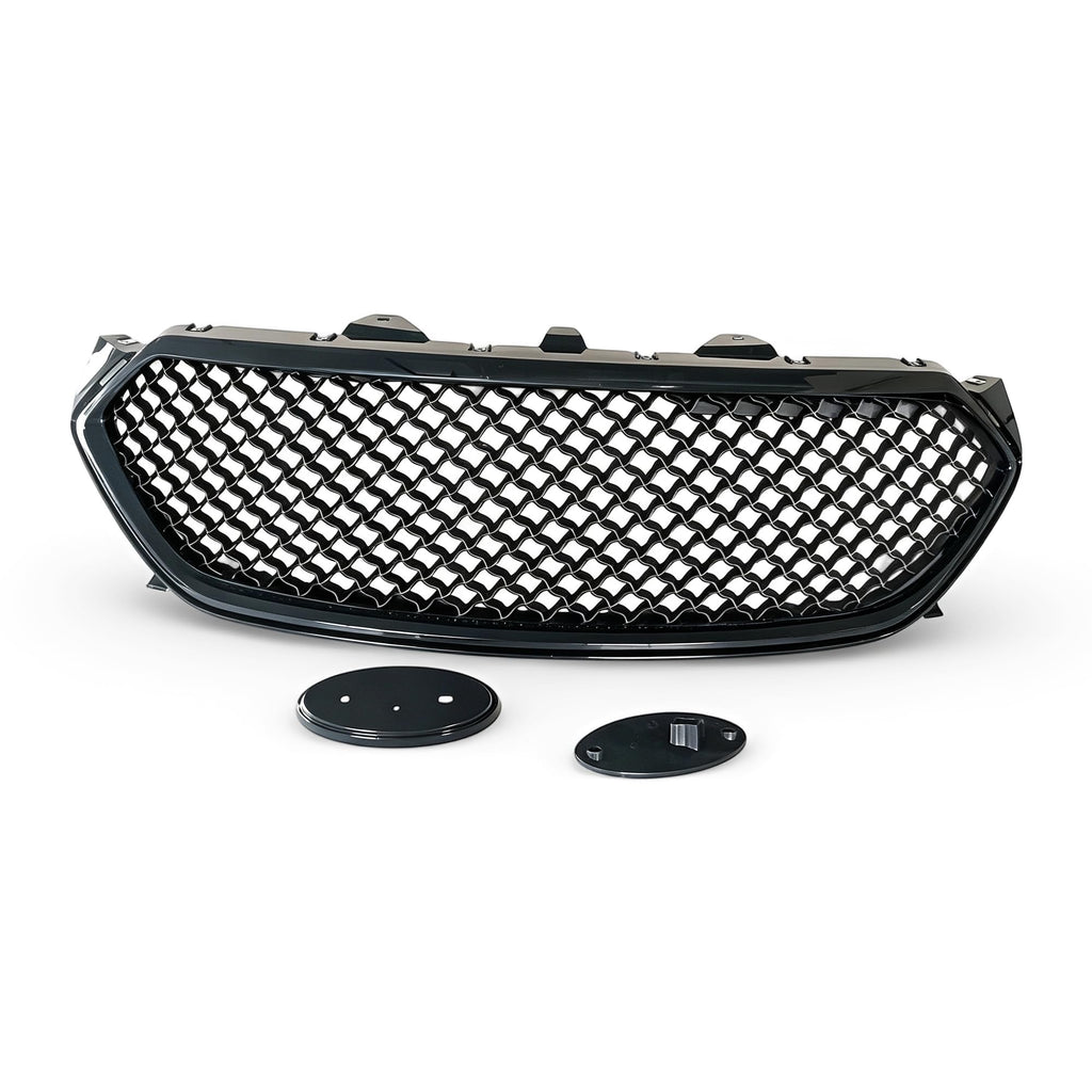 Front Upper Grille Gloss Black Fits 2013 2014 2015 2016 2017 2018 2019 Ford Taurus