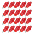 20pcs Chicken Nipple Waterer, Steel PVC, Easy Install, Red