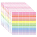 20 Sheets Color Coding Labels, Macron Color, 0.5 x 1.77 Inch