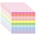 20 Sheets Color Coding Labels, Macron Color, 0.5 x 1.77 Inch