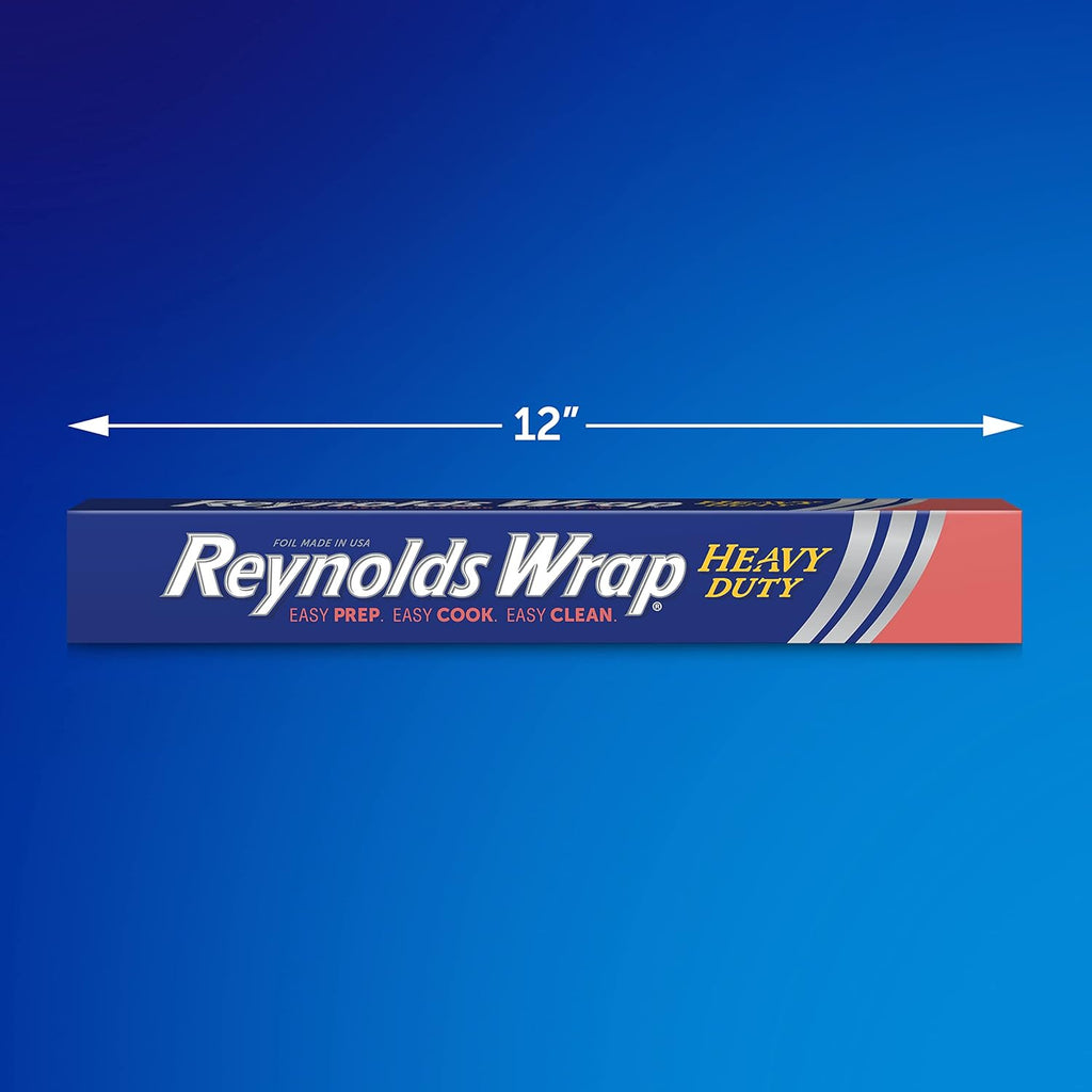 Wrap Heavy Duty Aluminum Foil Roll, 12 Inch Wide, 130sq ft
