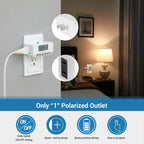 24 Hour Digital Light Timer, 1 Polarized Outlet