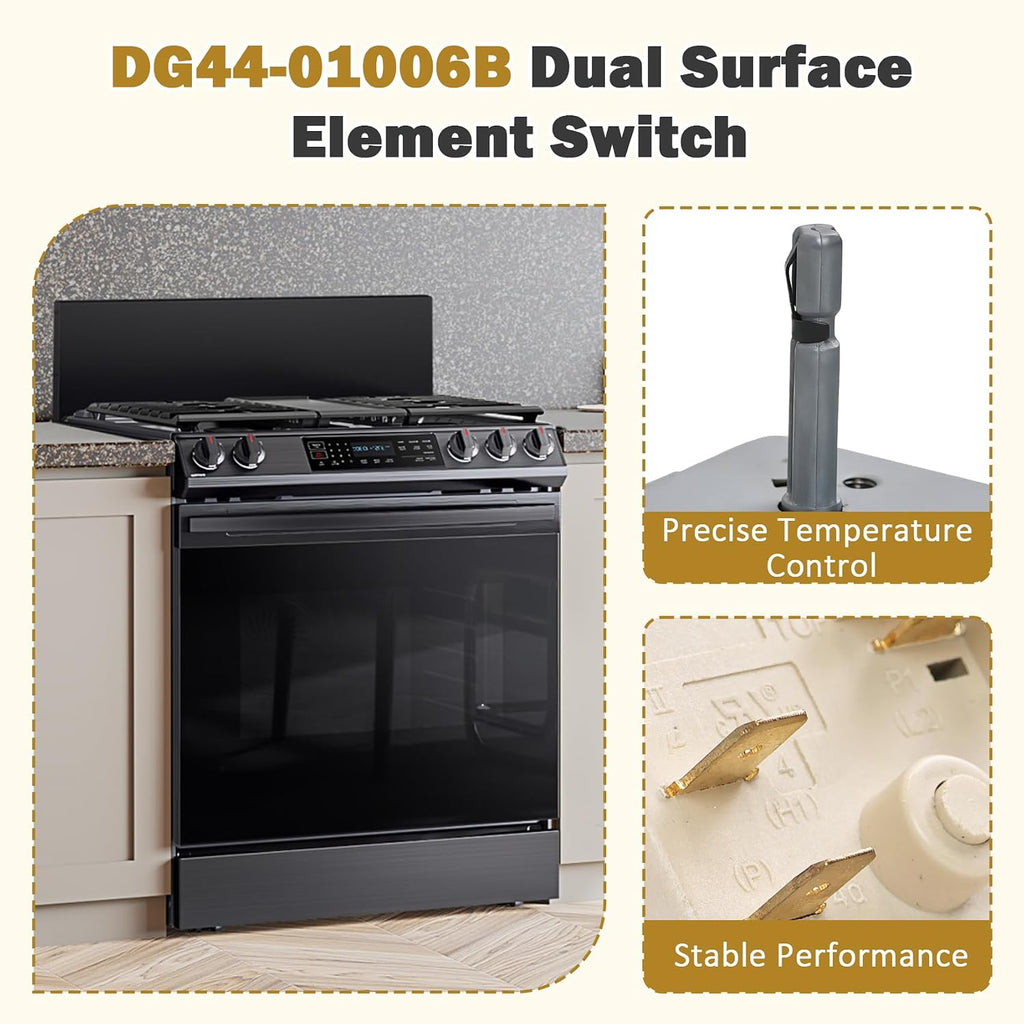 DG44-01006B PER001-12D Range Dual Surface Element Switch Fits for Samsung