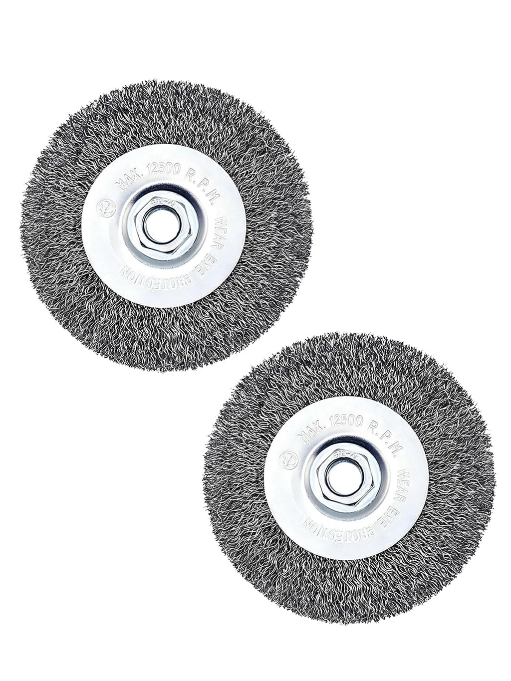 Wire Wheel Brush 4in for 4-1/2" Angle Grinder Rust Removal-2pcs