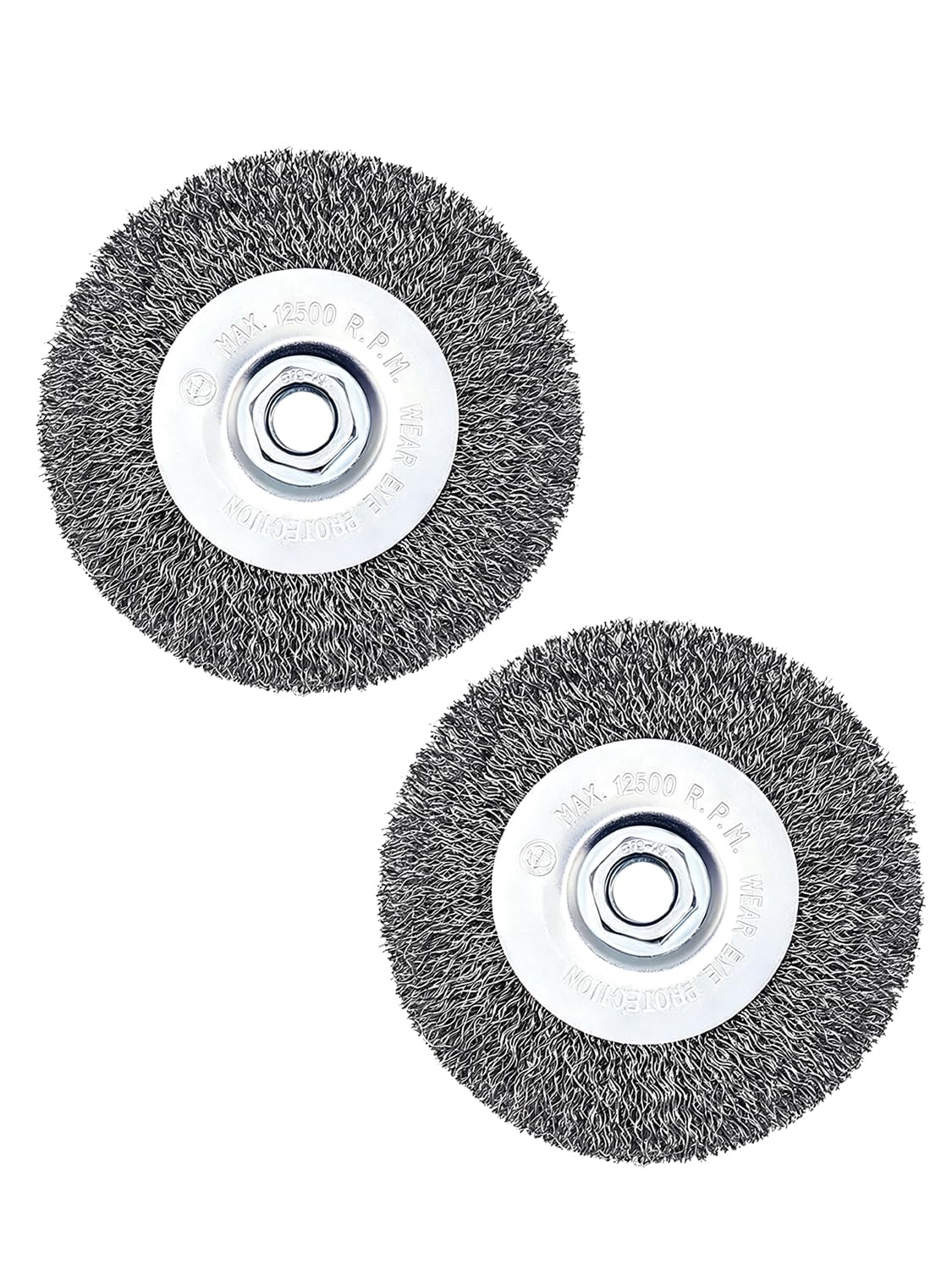 Wire Wheel Brush 4in for 4-1/2" Angle Grinder Rust Removal-2pcs
