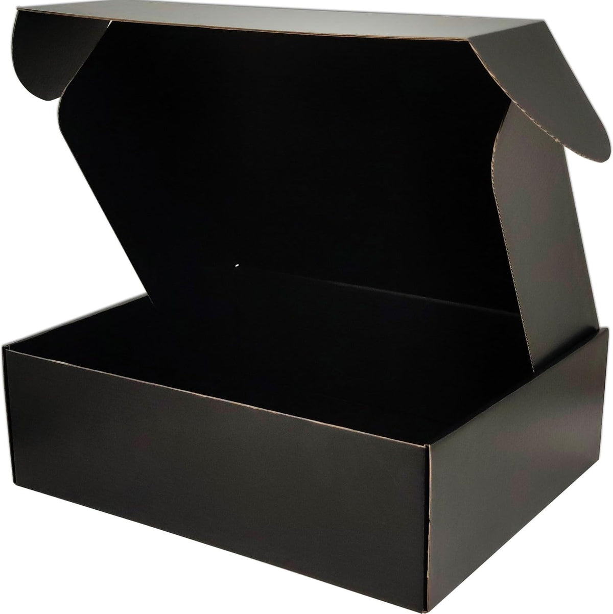 13x10x4 Shipping Boxes (20pcs) Black Mailer Corrugated Cardboard Box