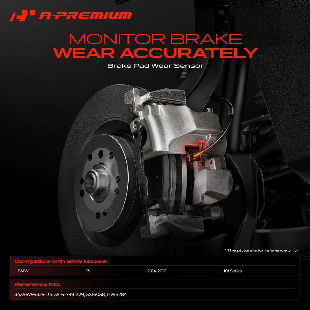 A-Premium Front Brake Pad Wear Sensor Compatible with BMW Models