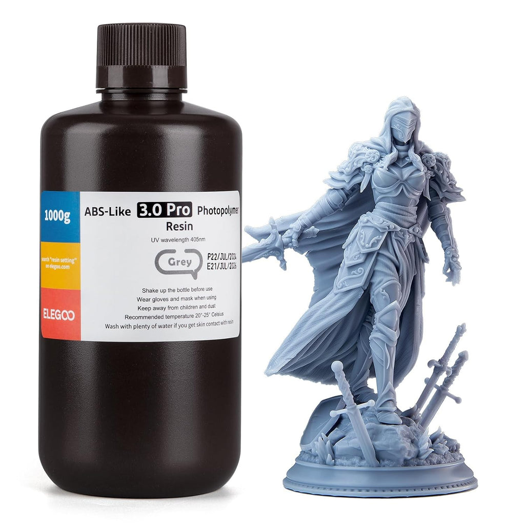 ABS-Like Resin 3.0 Pro, Higher Scratch-Resistance 3D Printing Photopolymer Resin, 405nm UV Resin for MSLA/DLP/LCD