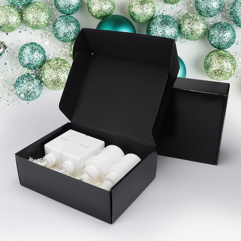 12x9x4 Black Shipping Boxes 20 Pack, Large Cardboard Mailer Boxes for Small Business Shipping Packaging