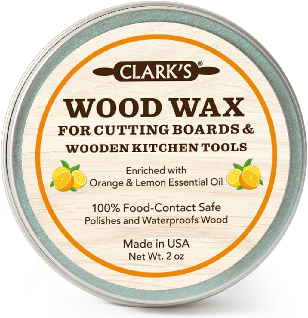 Wood Butter Cutting Board Wax, 2 oz - Citrus Scent - Food Safe