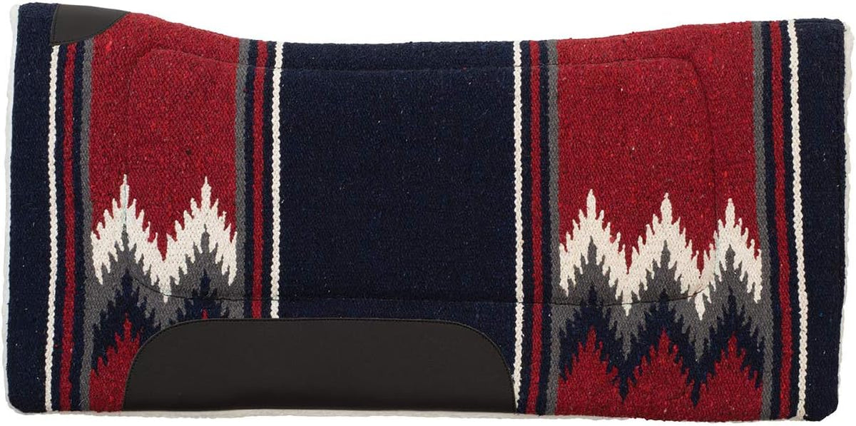 32" x 32" Contoured Acrylic Horse Saddle Pad, Shock Absorbing Western Saddle Pad for Protection, Durable Equine