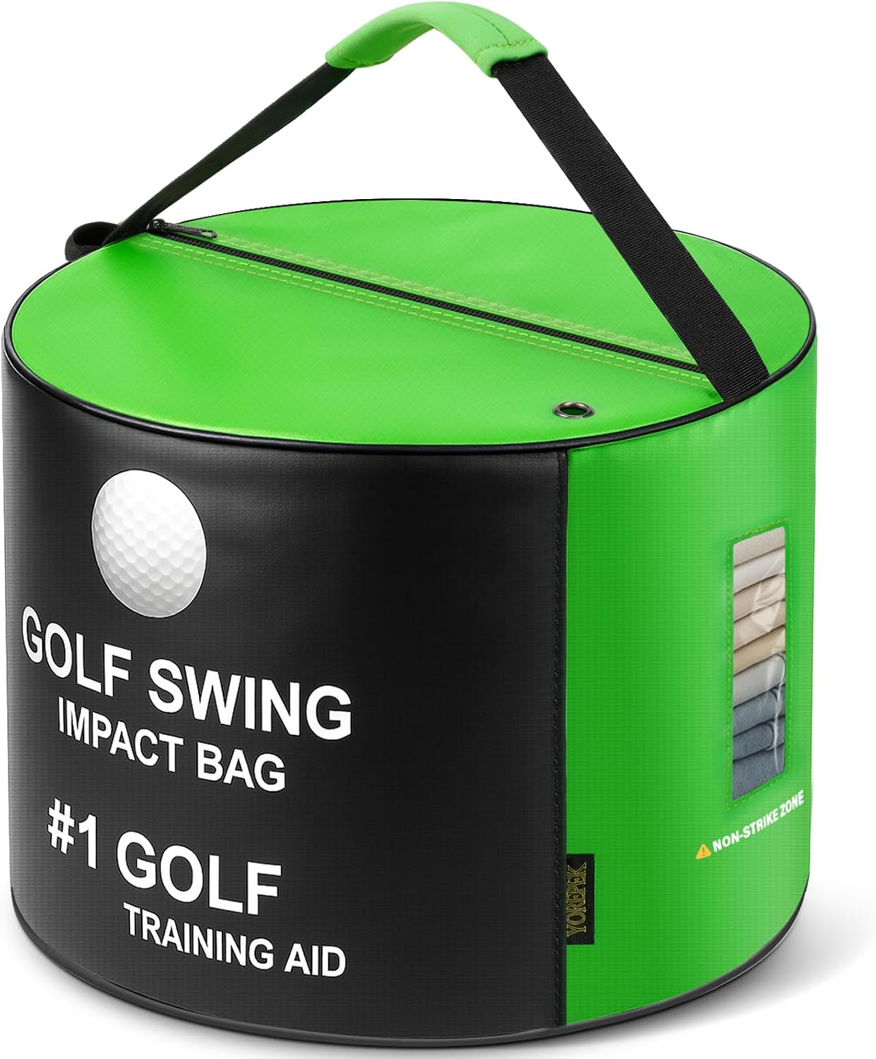 Golf Impact Bag for Swing Training, Golf Training Aids for Men | Golf Practice Equipment with Large Printed Target