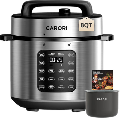 9-in-1 Electric Pressure Cooker, 1200W Instant Multi-Cooker with IMD Touchscreen, Olla de Presion, Non-Stick Pot