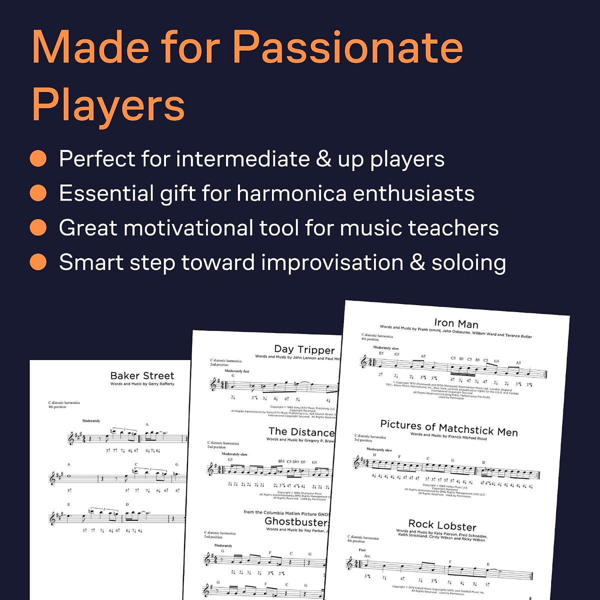 The Ultimate Harmonica Songbook Sheet Music for Beginners and Advanced Players | 114 Songs in Blues, Rock, Pop and