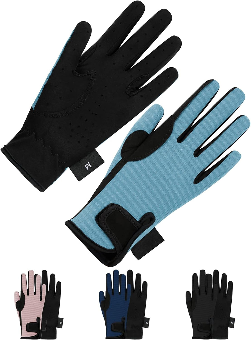 Kids Horse Riding Gloves Children Mesh Equestrian Horseback Gloves