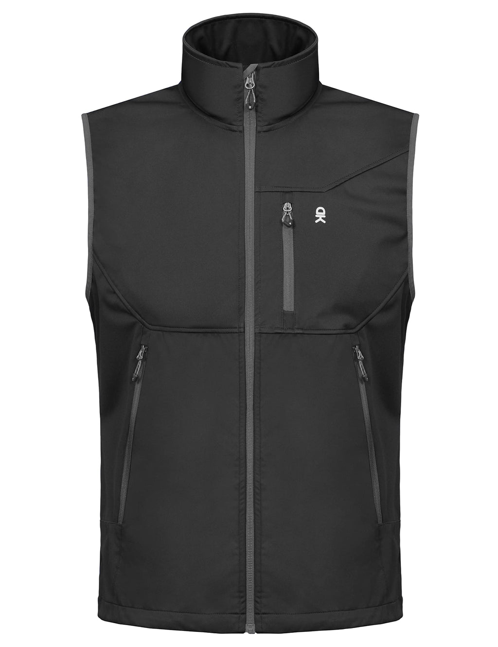 Men's Lightweight Golf Vest Outerwear Black XL