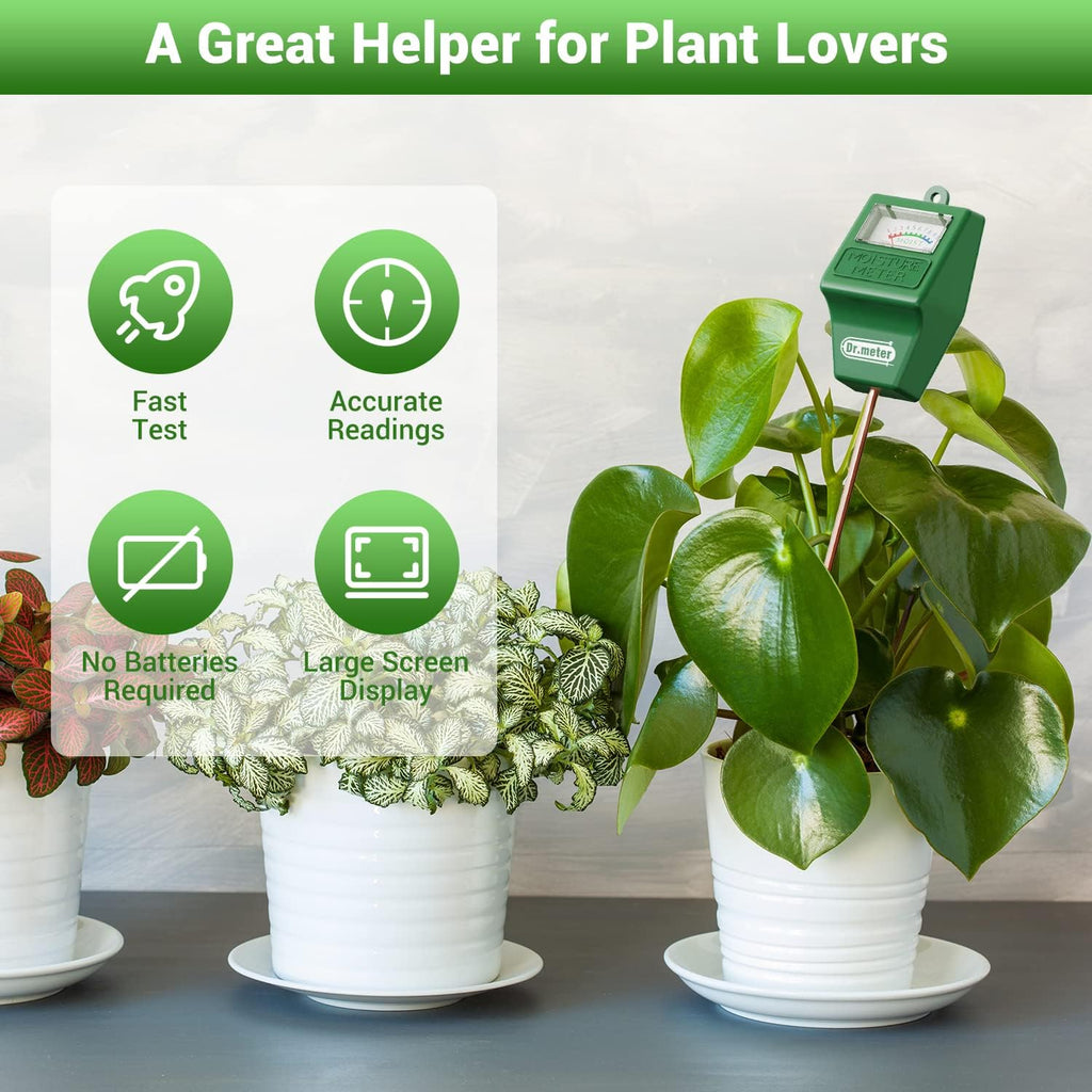 2 Packs Soil Moisture Meter Tester for Plants Indoor & Outdoor Use | Soil Tester Hygrometer Sensor for Houseplants
