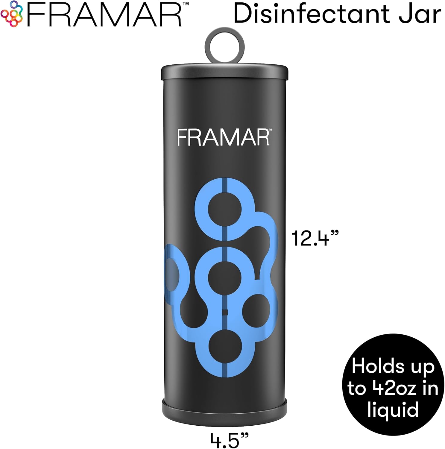 Disinfectant Jar For Salon, Hair Disinfectant Liquid, Non Slip Base | Salon Disinfectant Jar, Barber Accessories