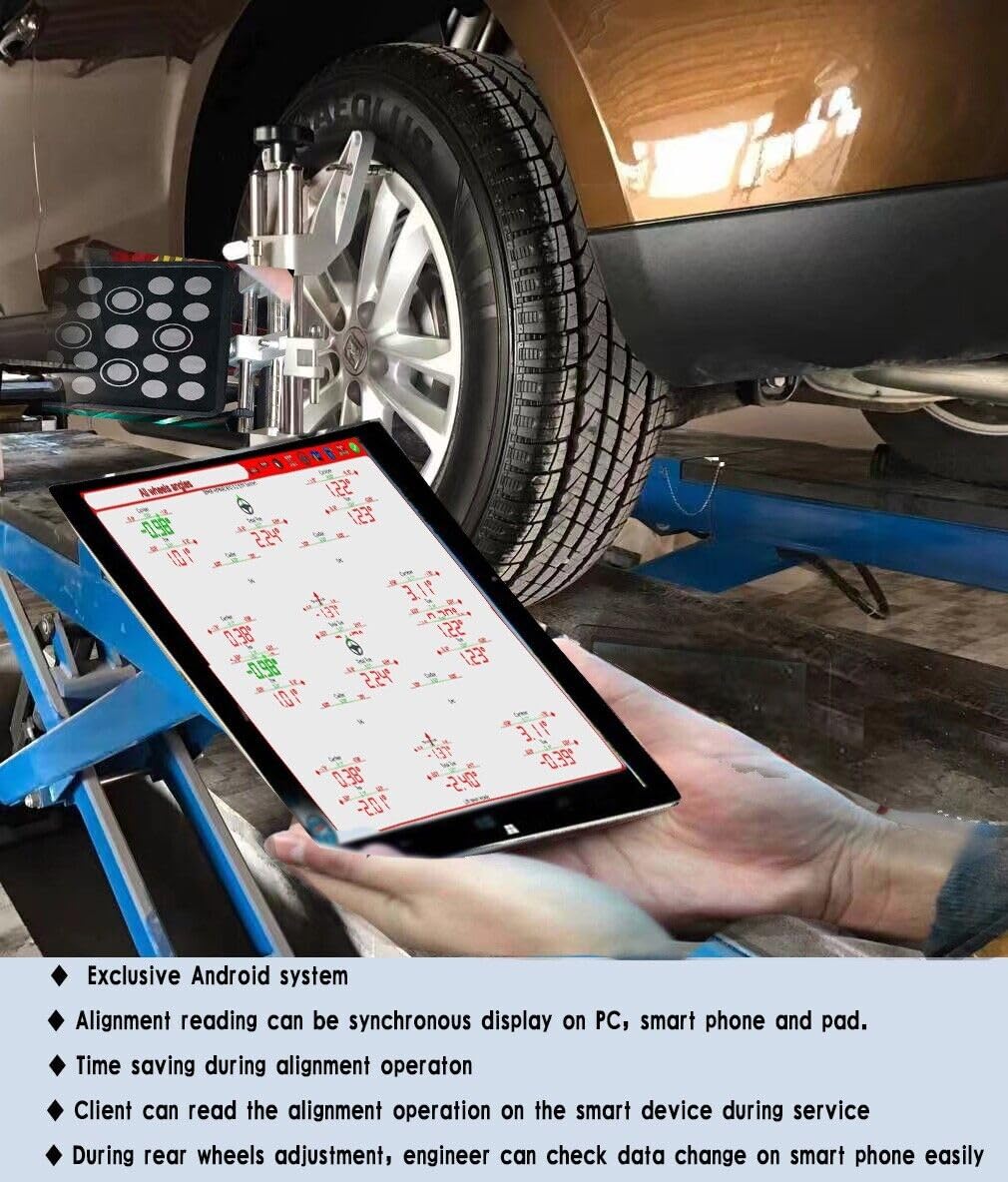 KT-AV9 Android System 3D Wheel Alignment Machine Wheel Aligner Automotive Tire Alignment Tool