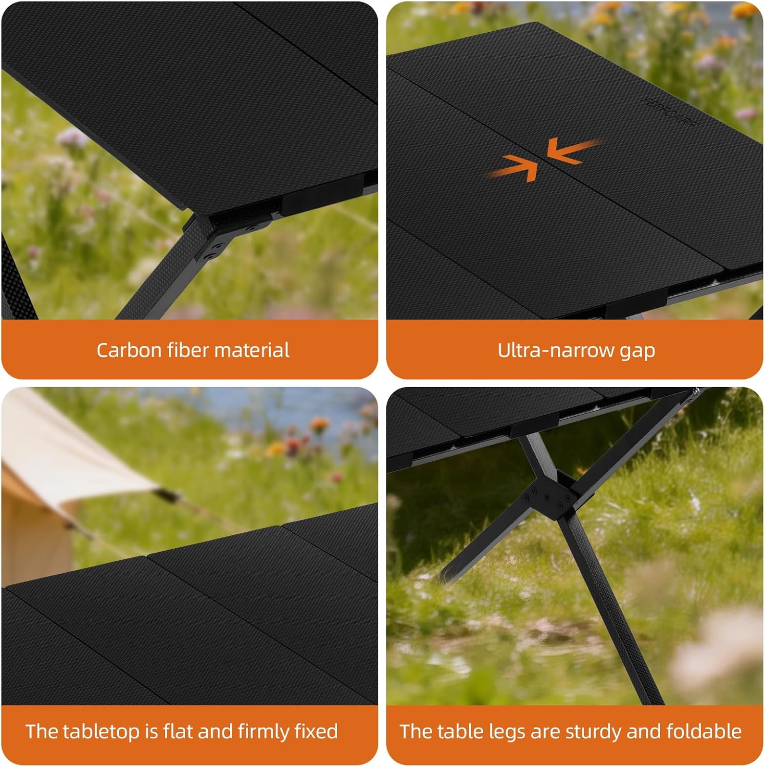 All Carbon Fiber Camping Table，Tactical Table， Outdoor Camping Folding Table, Convenient for Traveling,Picnic