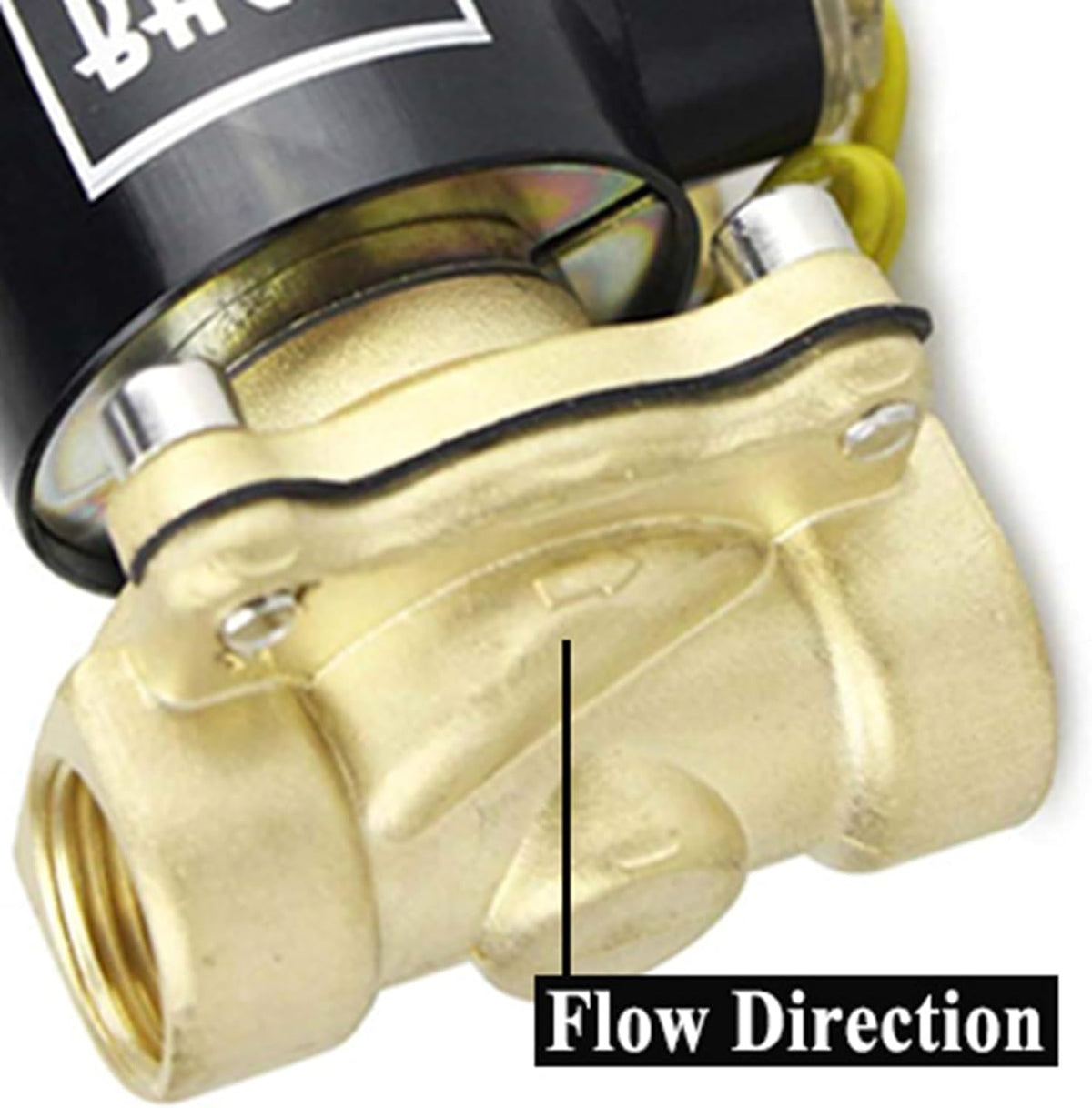 BACOENG Brass Electric Solenoid Valve 1" AC110V (NPT, Normally Closed)