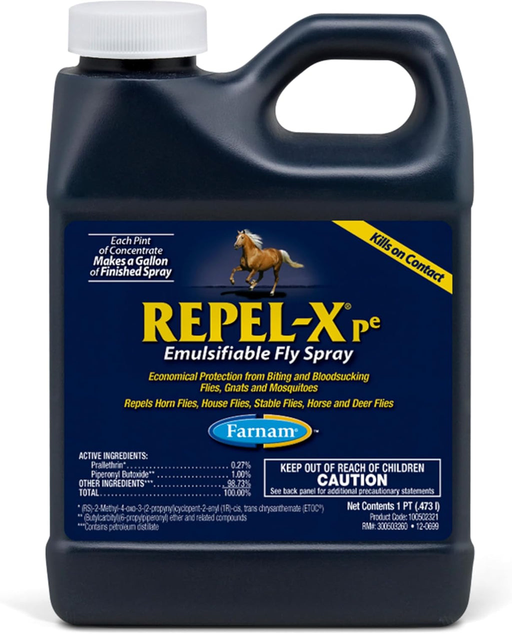 Repel-X pe Concentrated Fly Spray for Horses & Dogs, 16 Ounces
