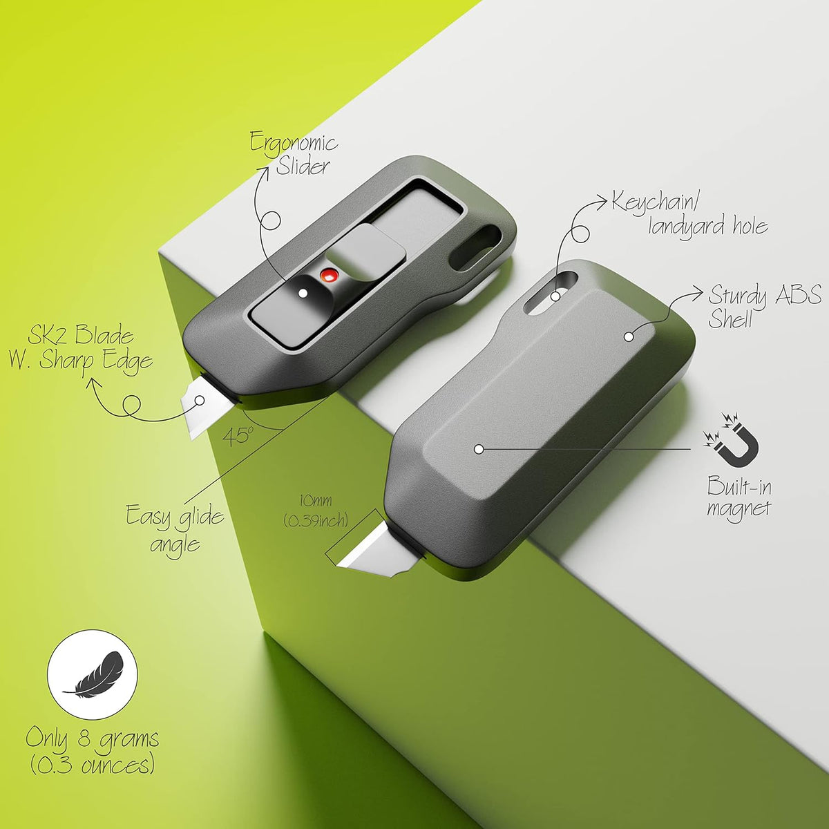 Box Cutter Retractable Box Opener, Letter Opener