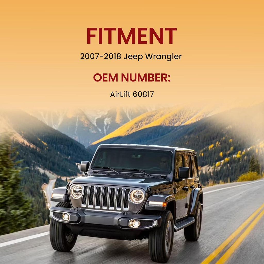 MILLISEC Rear Air Suspension Kit for 2007-2017 Jeep Wrangler