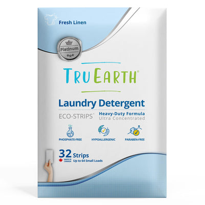 Platinum Laundry Detergent Sheets, Fresh Linen Scent, 64 Loads