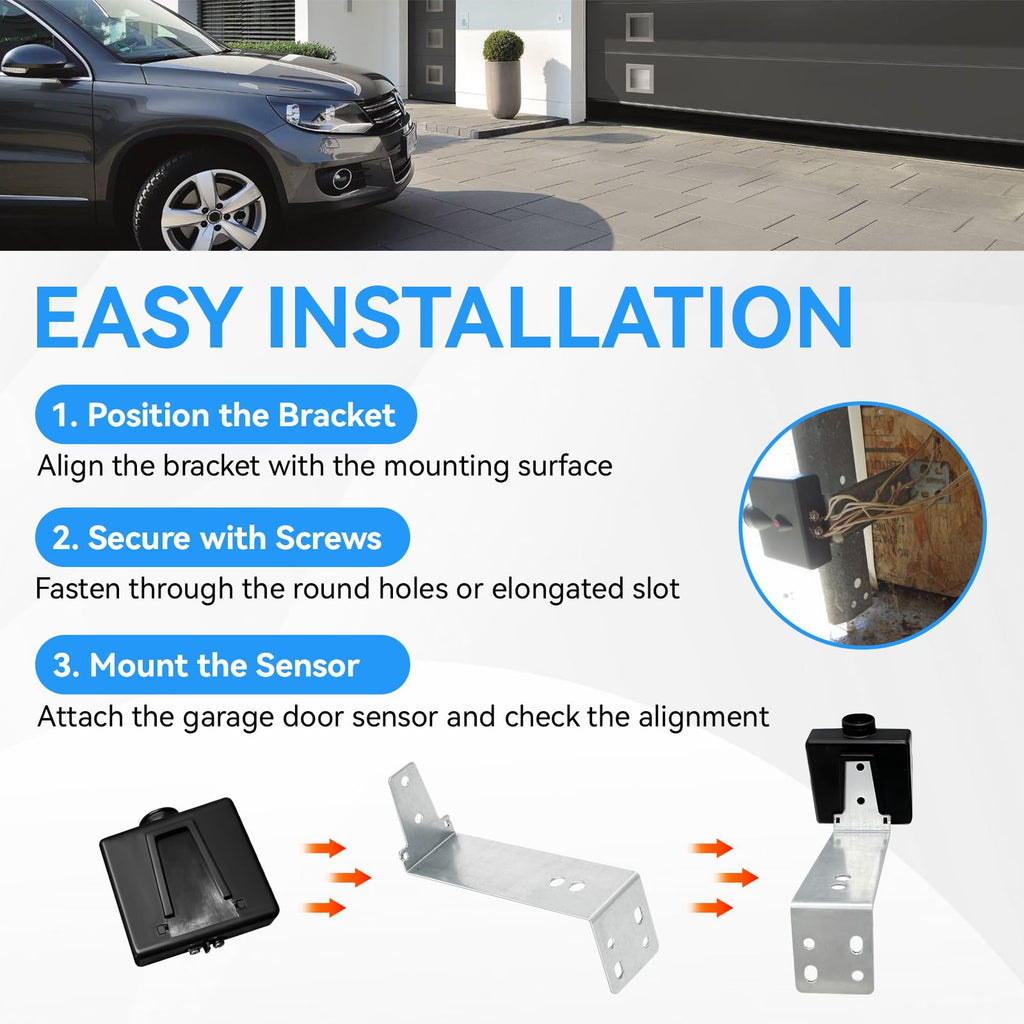 Garage Door Sensor Bracket Replacement for Genie & Overhead GSTB-R STB-BL