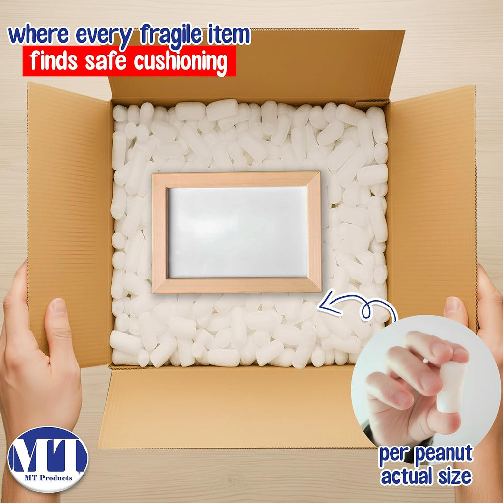 Off-White Packing Peanuts - Bulk Shipping Peanuts for Fragile Times (Approximately 0.60 Cubic Feet)
