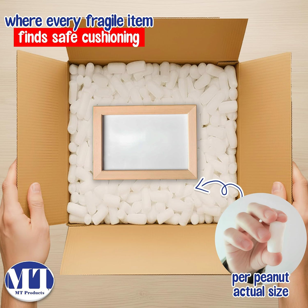 Off-White Packing Peanuts - Bulk Shipping Peanuts for Fragile Times (Approximately 0.60 Cubic Feet)