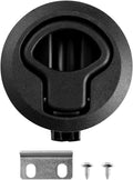 WINOMO Marine Flush Mount Latch - 2" Black UV Stabilized Slam Latch Flush Mount Handle Ring for Boat Hatches, RV Campers