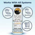 pH Down Alkalinity Decreaser Spa Water Balancer 1.25 lb