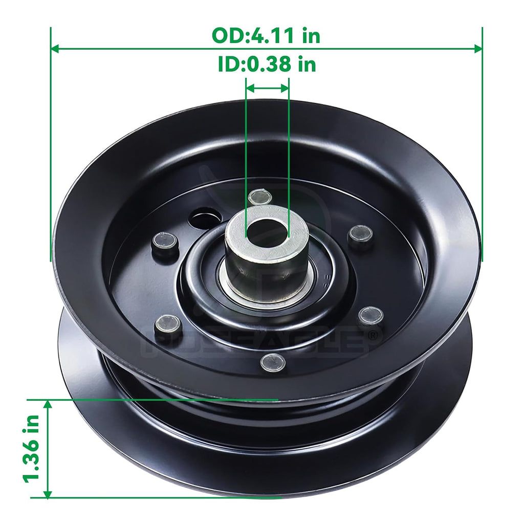 2 Pack 132-9420 Flat Idler Pulley for Toro 50" 42” SS5000 Deck